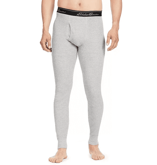 Men's Eddie Bauer Baselayer Cotton Waffle Pants, Size: Medium, Grey