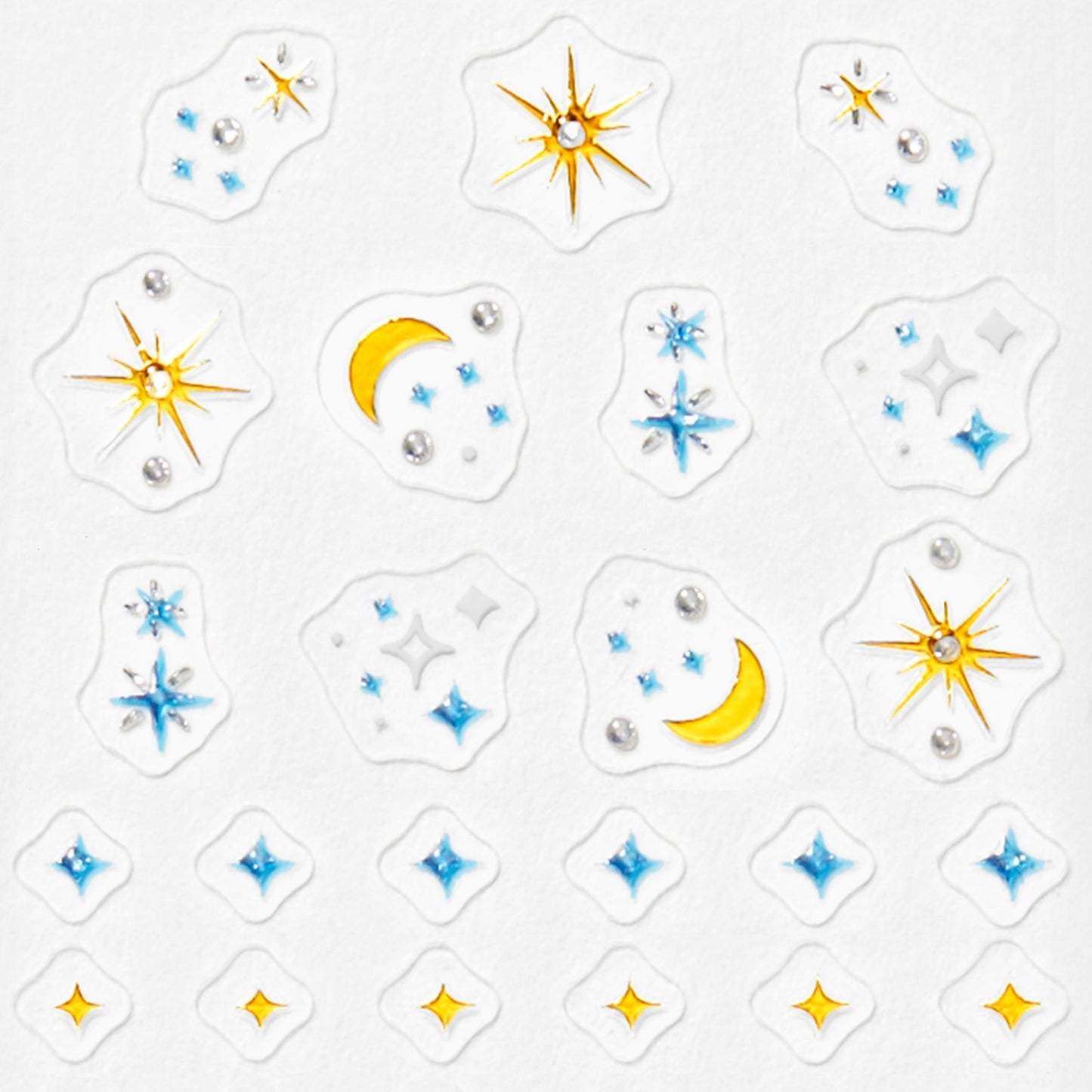 Sally Hansen Salon Effects Nail Accents, Celestial Eclipse, Nail Art Decals, Easy to Use, No Commitment, Use On Nail Polish or Bare Nails, Mix and Match