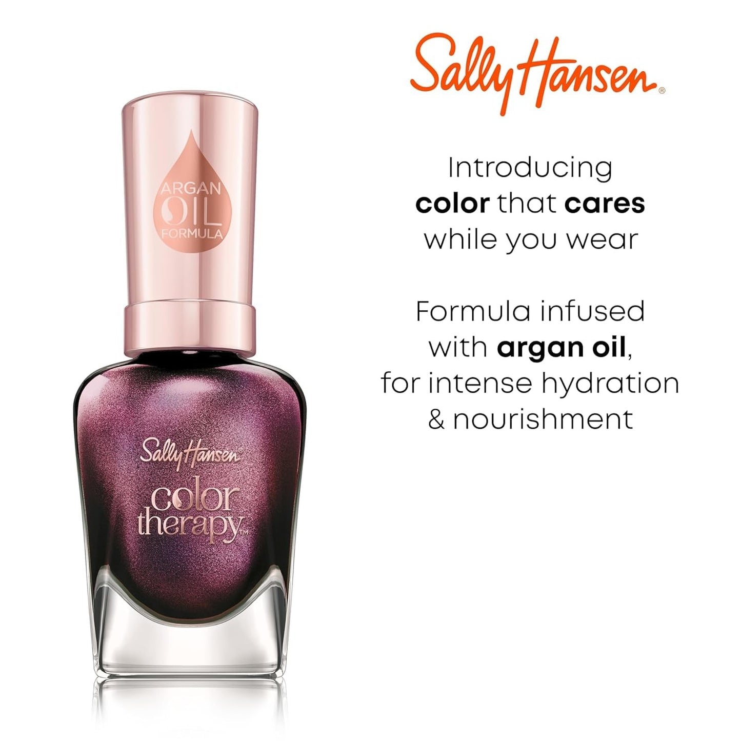 Sally Hansen Color Therapy Nail Polish Biotin Argan Oil Long Lasting Healthy Nails Nail Strengthener Opaque 454 Dressed To Chill Baby Blue Nail Color