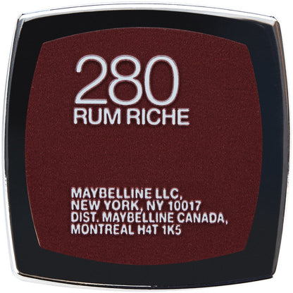 Maybelline Color Sensational Cream Finish Lipstick, Rum Riche 280, 1 Pack