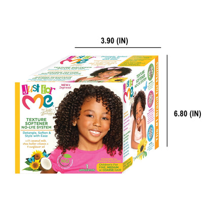 Just For Me Texture Softener System, Detangler, 1 Kit,  All Hair Types.