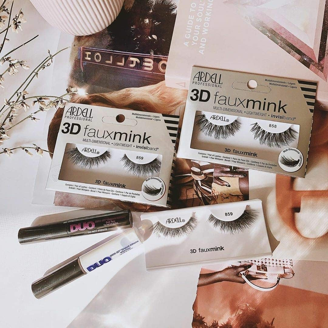Ardell 3D Faux Mink False Eyelashes 858 Dramatic Volume Multipack 3 Pairs