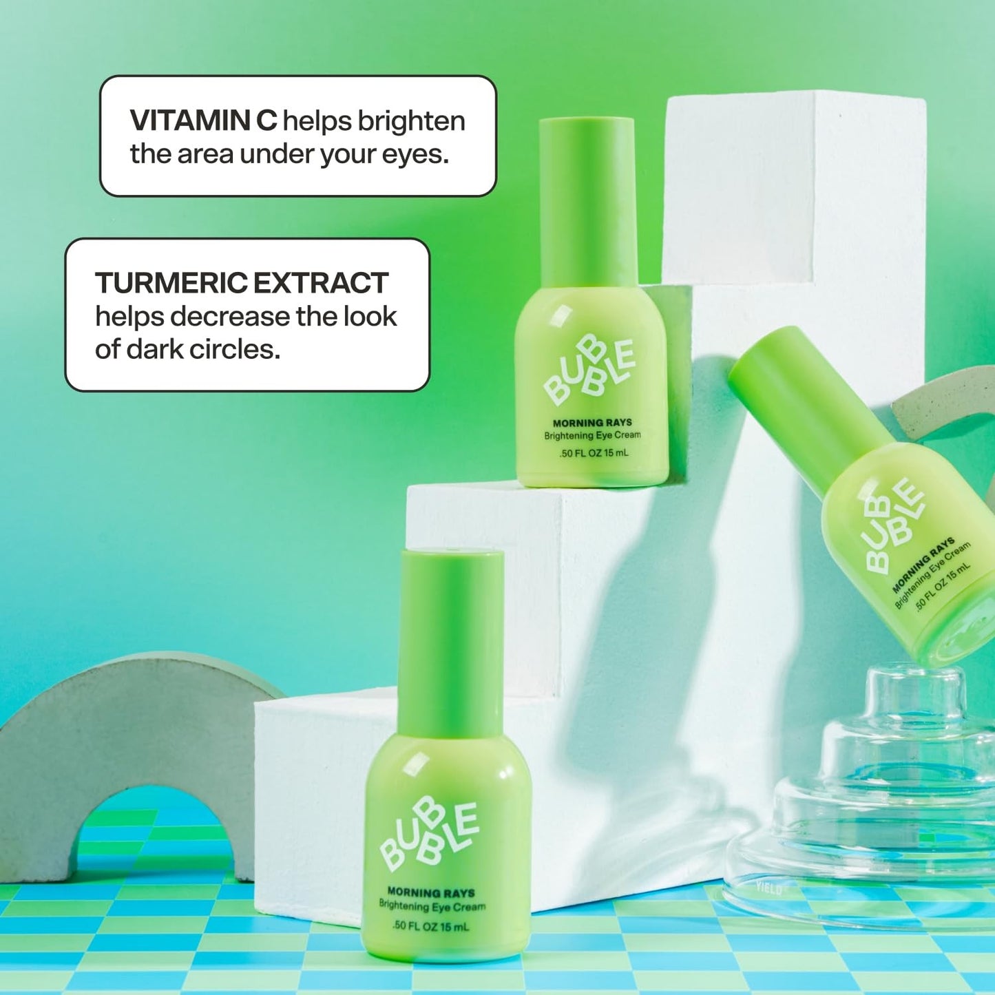 Bubble Skincare Morning Rays Brightening Eye Cream - Vitamin C Under Eye 15ml