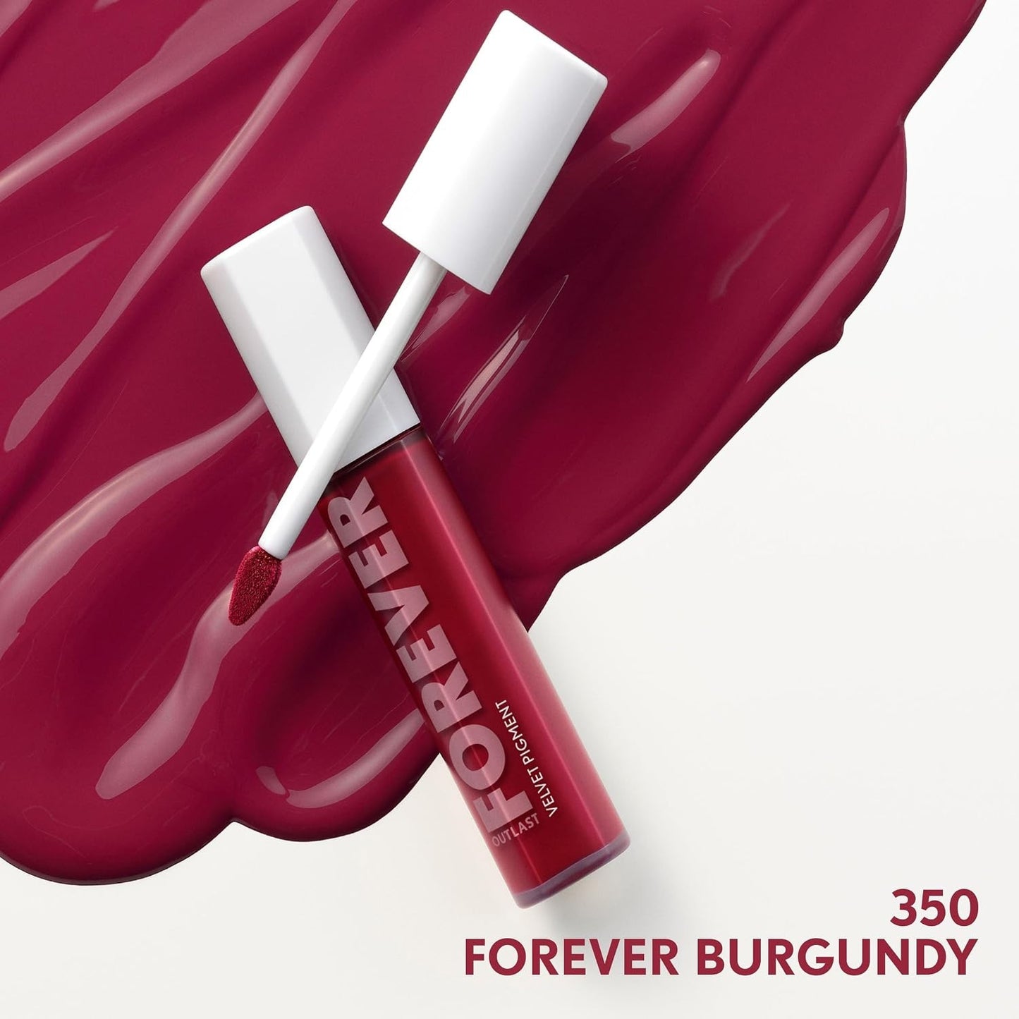 CoverGirl Outlast Forever Velvet Pigment, 350 Forever Burgundy, Matte Lipstick