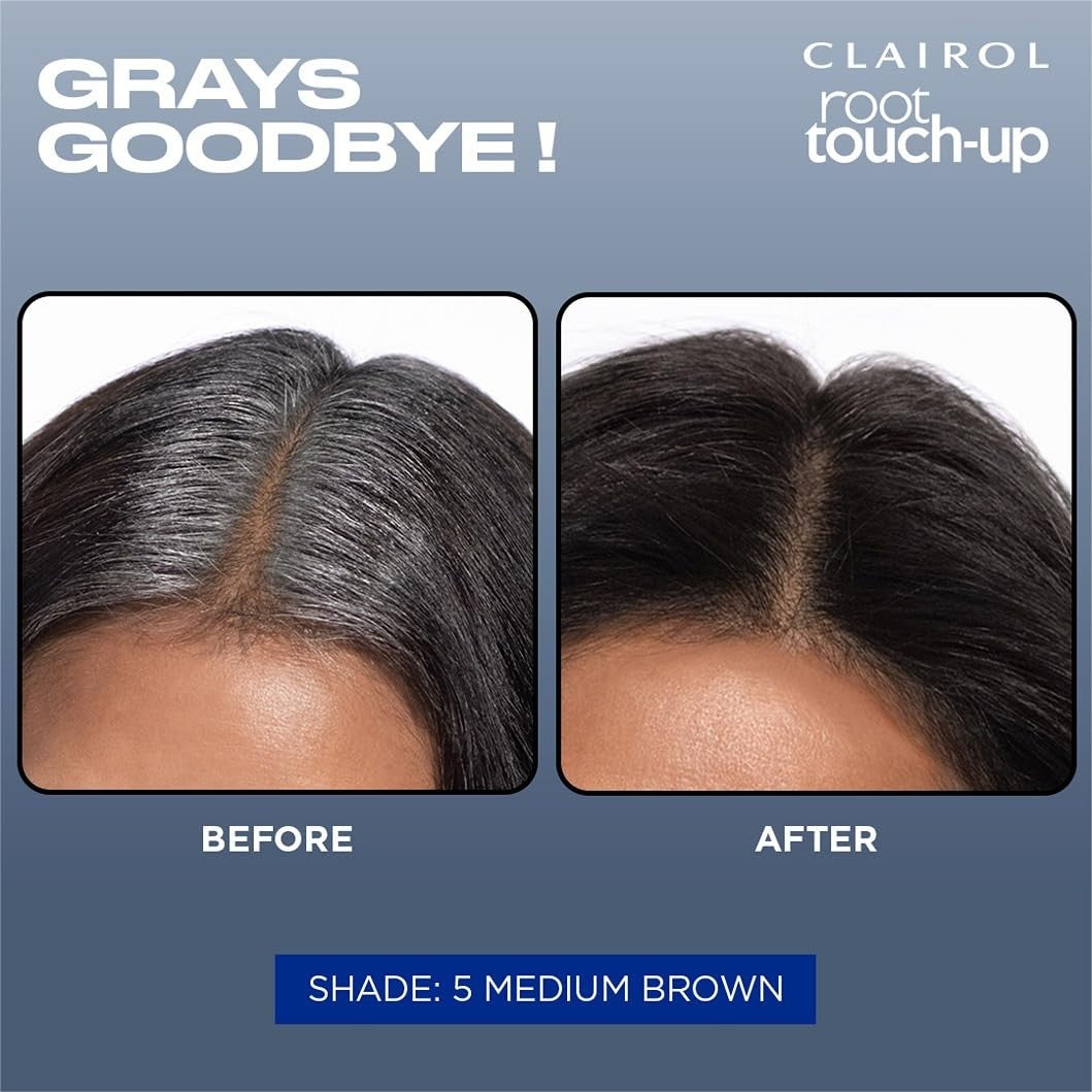 Clairol Root Touch-Up by Nice'n Easy Permanent Hair Dye, 5R Medium Auburn 2 Pack
