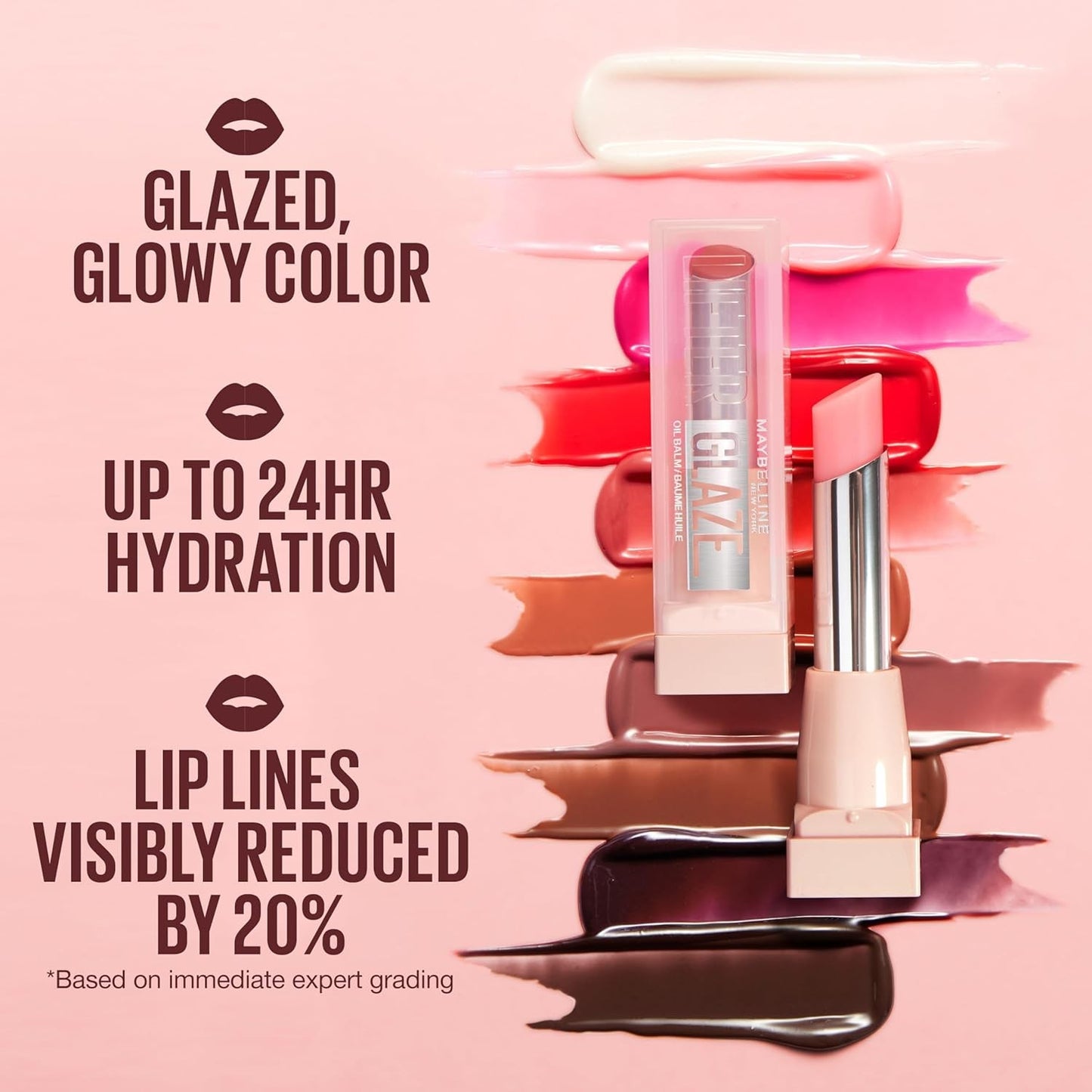 MAYBELLINE Lifter Glaze Oil Balm Peach Quench 005 (Sheer Peach Nude)