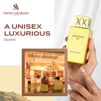 Swiss Arabian Shaghaf Oud - Long Lasting, Addictive 2.5 Fl oz 75ml