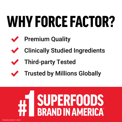 Force Factor Ultra Berberine Enhanced Absorption for Fat Loss, EXPJAN27