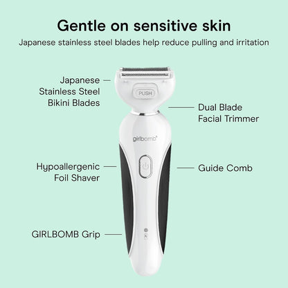 Conair Girlbomb All-in-One Shave & Trim System Foil Shaver