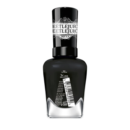 Sally Hansen Miracle Gel Beetlejuice 934 The Afterlife Black Nail Polish 0.5oz