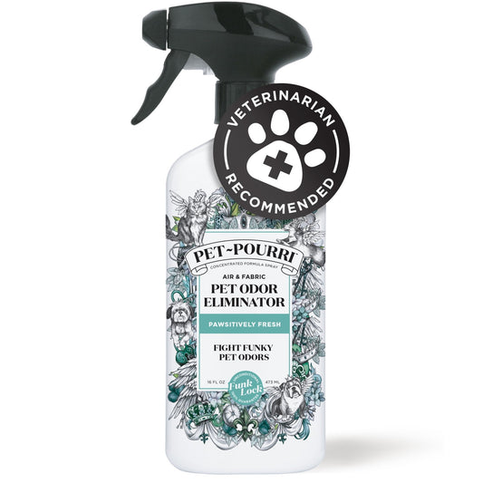 Pet Pourri Air Fabric Pet Odor Deodorizer Spray Pawsitively Fresh 16 Fl Oz