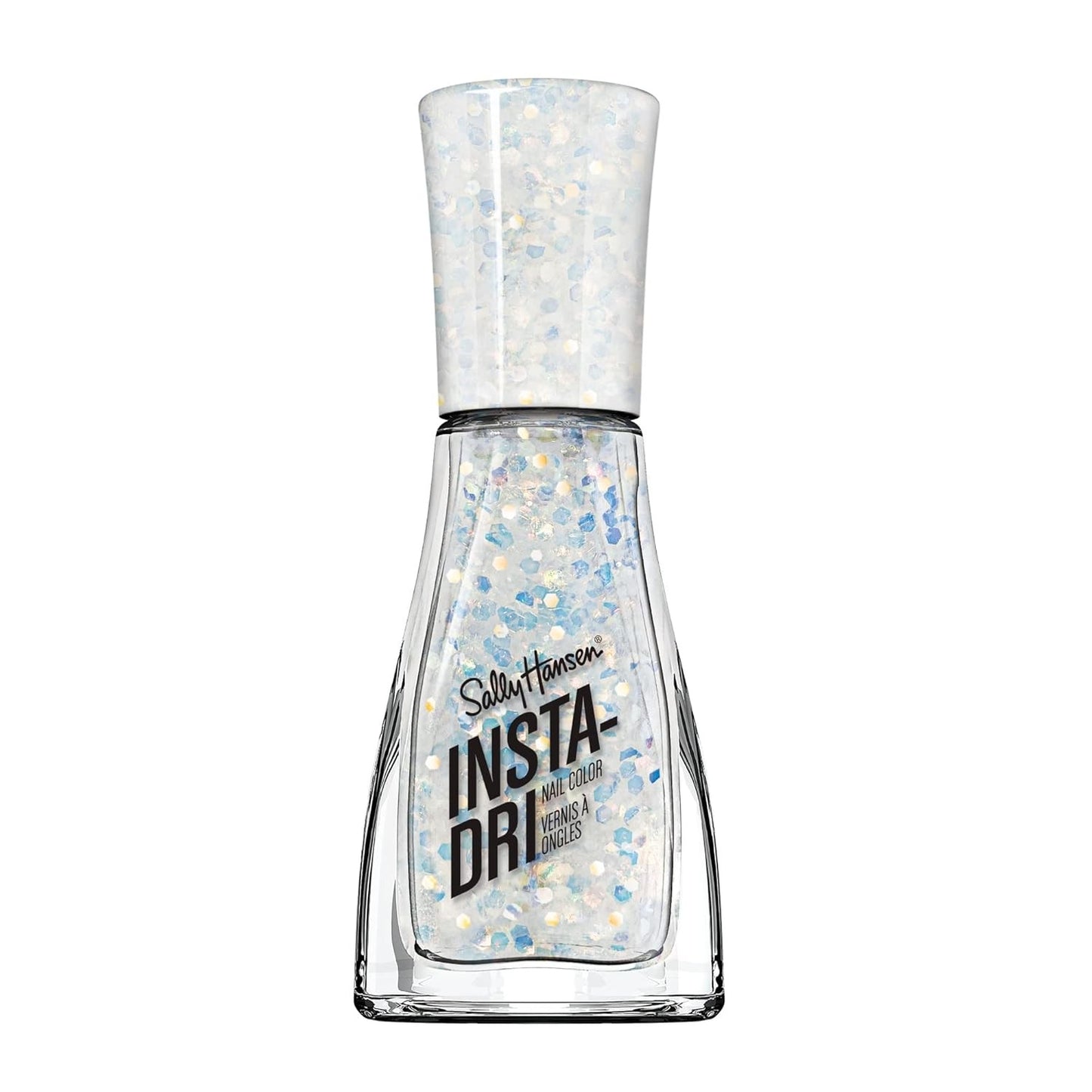 Sally Hansen Insta-Dri Nail Polish 104 Twinkle Twinkle White Glitter Shimmer