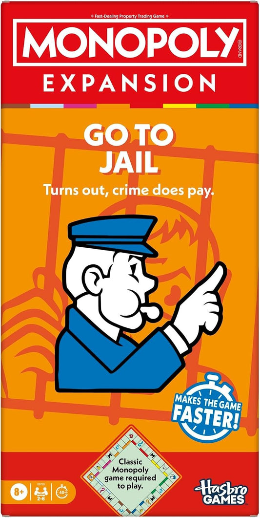 Monopoly Go to Jail Expansion Add More Fun to Classic Monopoly Family Board Game