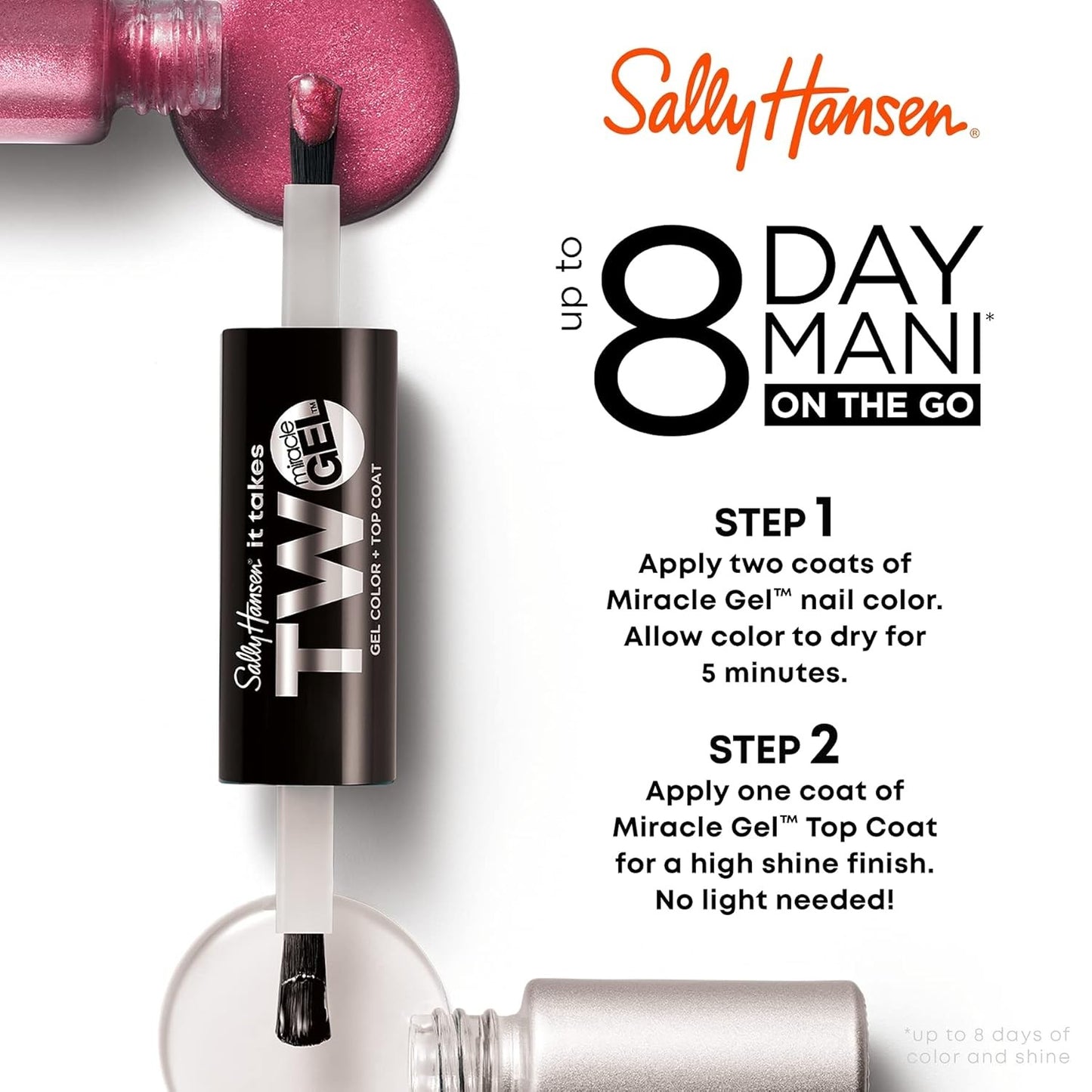 Sally Hansen It Takes Two Miracle Gel™, Get Mod, Long Lasting, 900 Get Mod