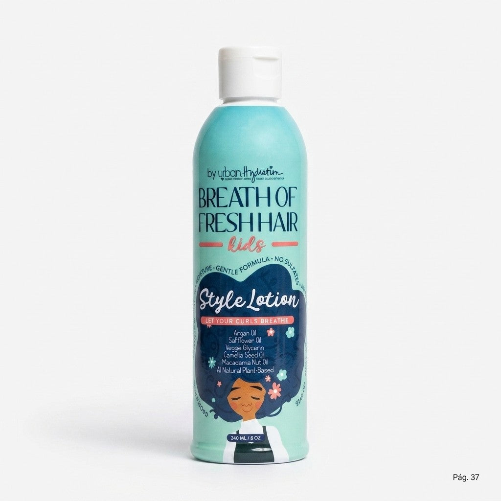 Urban Hydration Breath Of Fresh Hair Kids 3pc Set Co-Wash Detangler Style Lotion