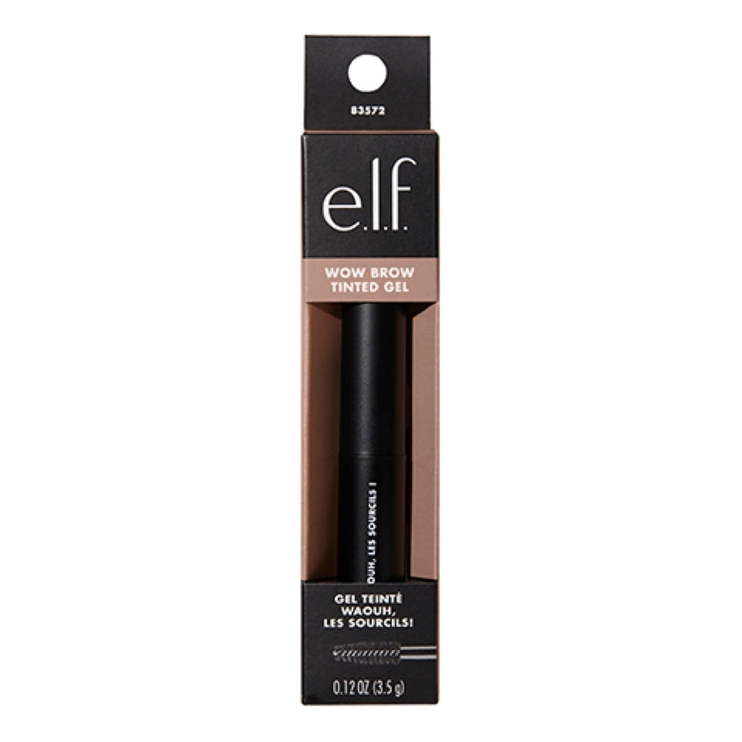 e.l.f. Wow Brow Gel, Volumizing, Buildable, Wax-Gel Hybrid, Creates Full, Taupe