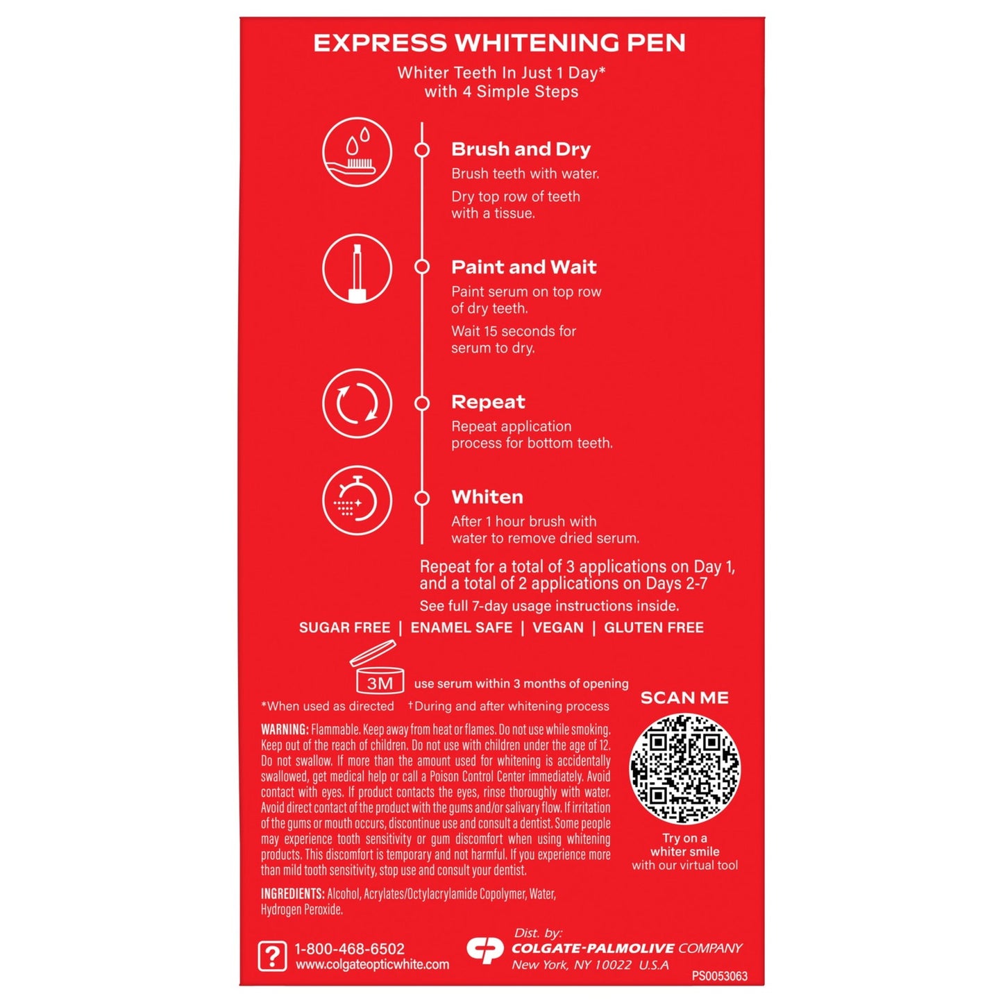 Colgate Optic White Express Teeth Whitening Pen with Hydrogen Peroxide