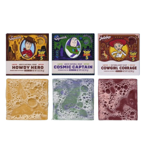 Dr. Squatch Toy Story 5 Soap Set Limited Edition Woody Buzz Jessie 3 Pack 5oz