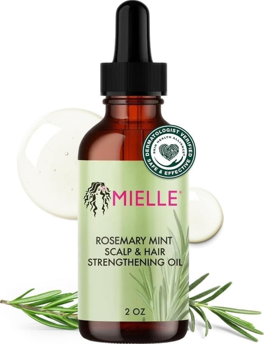Mielle Organics Rosemary Mint Hair Oil with Biotin, 2 oz | Hair strengthening