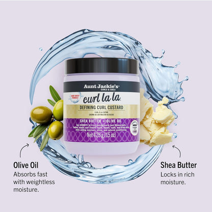 Aunt Jackie's Curl La La, Lightweight Curl Defining Custard, 15 oz