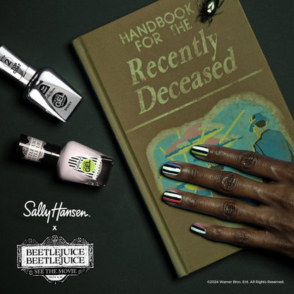 Sally Hansen Miracle Gel Beetlejuice 934 The Afterlife Black Nail Polish 0.5oz