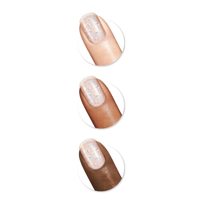 Sally Hansen Insta-Dri Nail Polish 104 Twinkle Twinkle White Glitter Shimmer