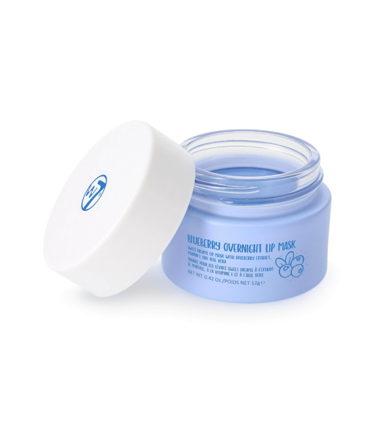W7 Blueberry Overnight Lip Mask 12g Sweet Dreams Vitamin E Aloe Vera Hydrating