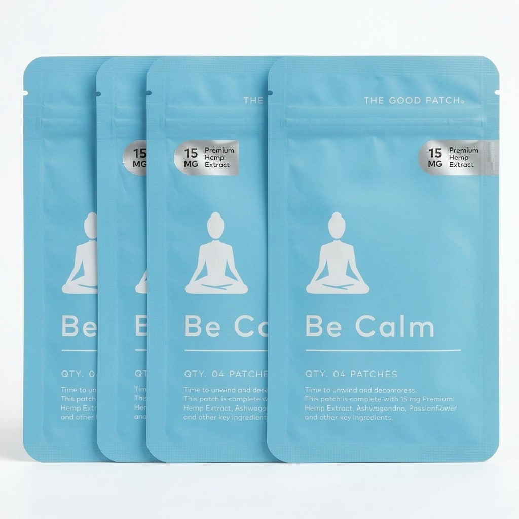 4 Pack The Good Patch Be Calm 15mg (16 Total Patches)