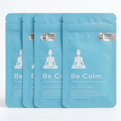 4 Pack The Good Patch Be Calm 15mg (16 Total Patches)