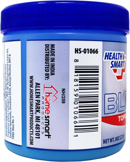 Health Smart Blue Ice Pain Relief Gel Menthol Topical Analgesic 8oz Pack of 3