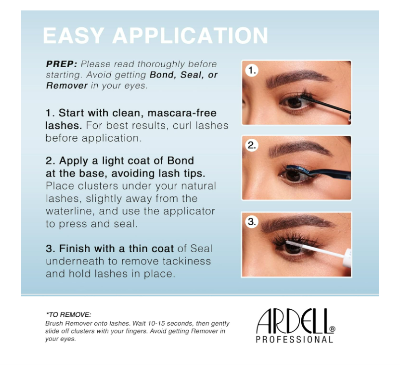 2 Pack Ardell Seamless Underlash Wispies Lash Clusters 32ct Invisiband