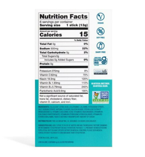 Liquid I.V. Mango Sugar-Free Hydration Multiplier Electrolyte Drink Mix 6 Pack