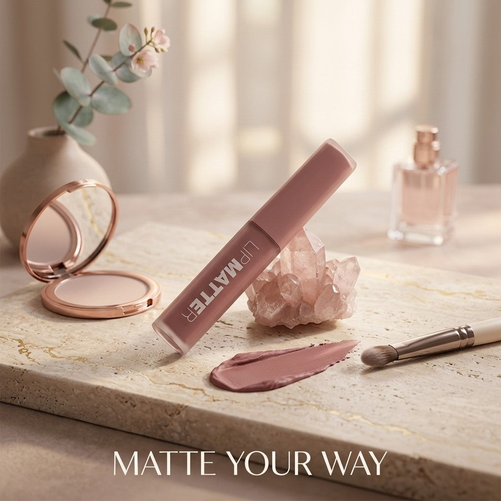 W7 Lip Matter Soft Matte Liquid Lipstick All Talk Nude Pink Long Lasting Vegan