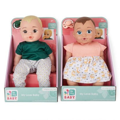 Jakks Pacific Be My Baby 14" Dolls Boy & Girl Set My Love Baby Thumb Sucking