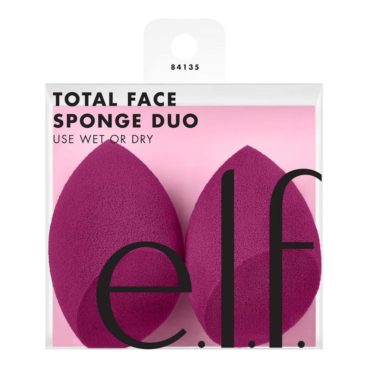 e.l.f. Total Face Sponge Duo, Plush, Multi-Sided & Latex-Free Makeup Sponges 2 Count