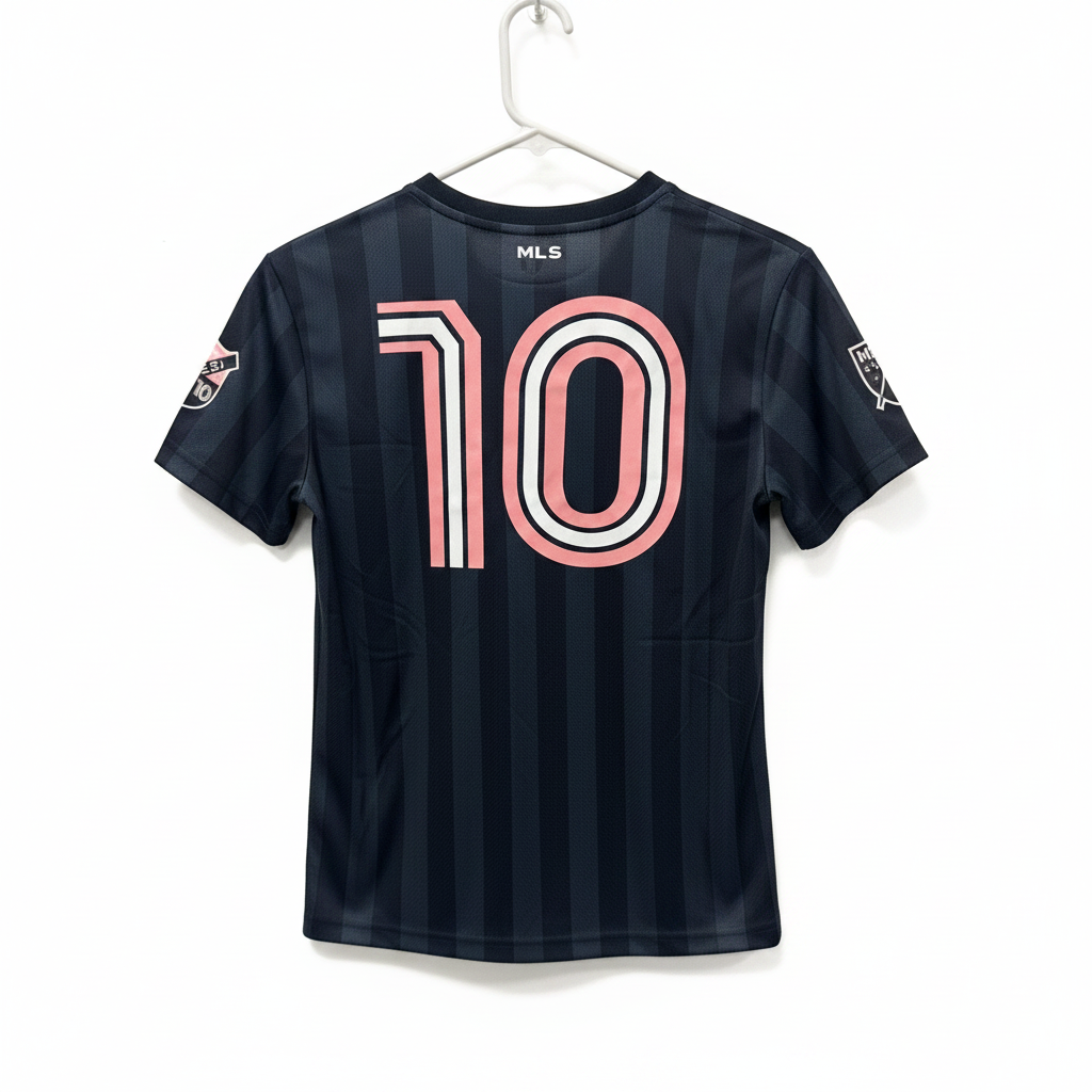 Lionel Messi #10 Inter Miami CF Youth Jersey Size M 10-12 Black Pink MLS Shirt