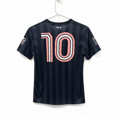 Lionel Messi #10 Inter Miami CF Youth Jersey Size M 10-12 Black Pink MLS Shirt