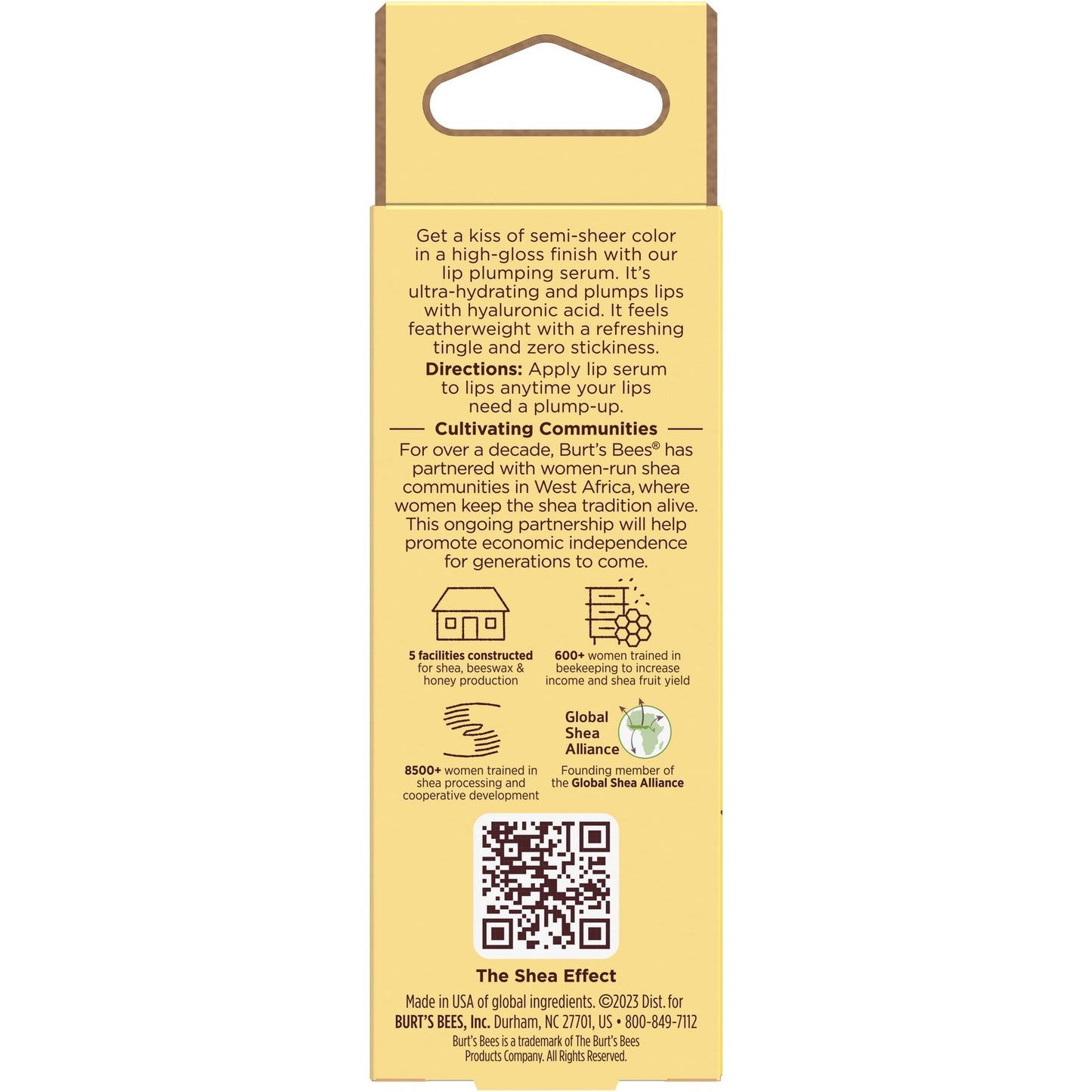 Burt's Bees Shea + Hyaluronic Acid Rose Plumping Lip Serum, Natural Origin Lip