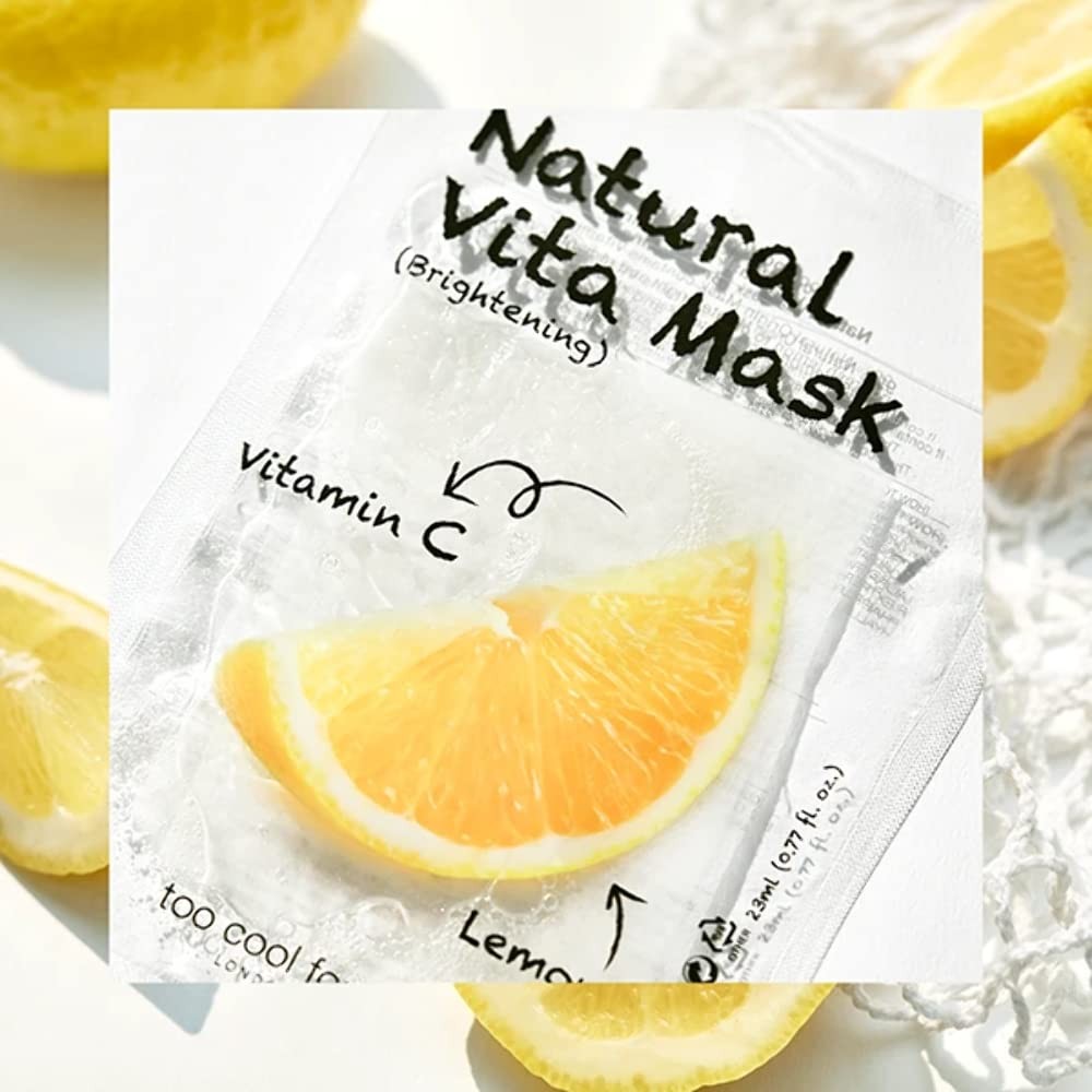 Too Cool For School - Natural Vita Mask - Brightening (Vitamin C, Lemon)