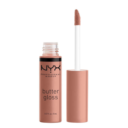 NYX PROFESSIONAL MAKEUP Butter Gloss, Non-Sticky Lip Gloss - Madeleine Mid-Tone Nude