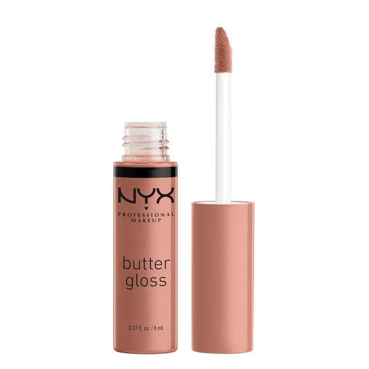 NYX PROFESSIONAL MAKEUP Butter Gloss, Non-Sticky Lip Gloss - Madeleine Mid-Tone Nude