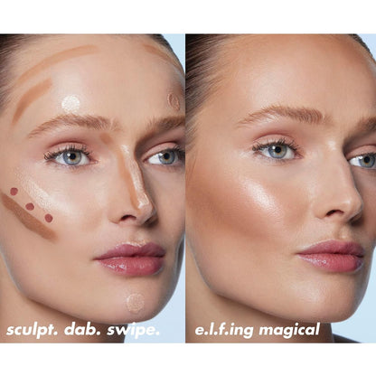 e l f Halo Glow Blush Beauty Wand Liquid Blush Wand For Radiant Flushed Cheeks Infused With Squalane Vegan Cruelty free Berry Radiant