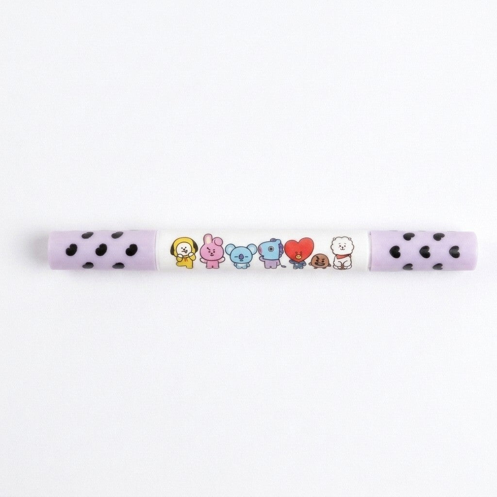 The Crème Shop BT21 Tata Heart Stamp & Jet Black Eyeliner Duo Limited Edition