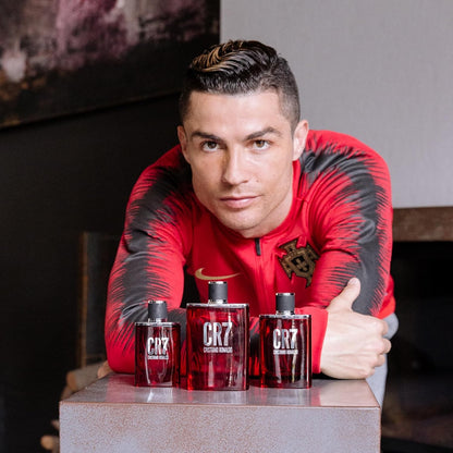 CR7 Cristiano Ronaldo Eau De Toilette Cologne Scent for Men Woody Musky Scent with Lavender Cardamom Tobacco Cedar From Cristiano Ronaldo’s Original Men’s Fragrance Collection 3 4 oz