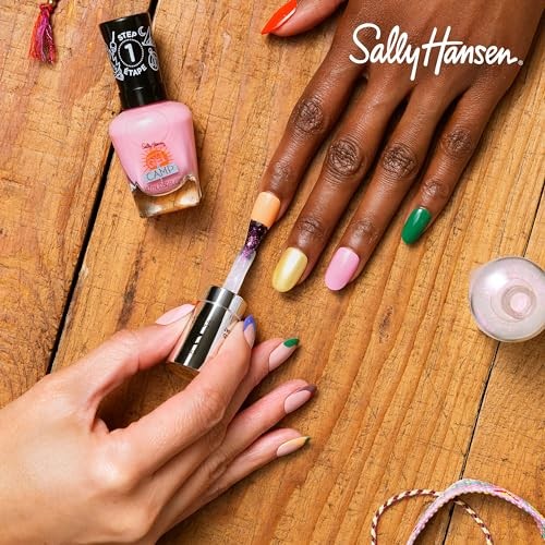 Sally Hansen Miracle Gel, Summer Camp 899 Let's Go Glamping, Gel-Like Formula,