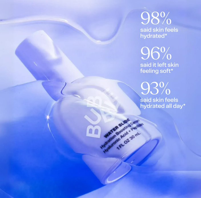 Bubble Skincare Set 3pc Water Slide Serum, Overnight Mask, Morning Rays Eye Cream