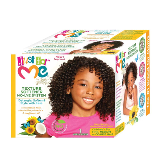Just For Me Texture Softener System, Detangler, 1 Kit,  All Hair Types.