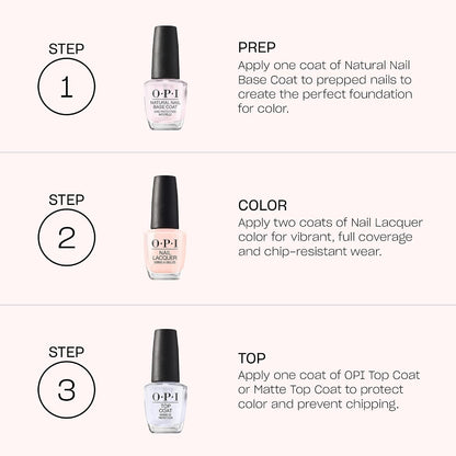 OPI Nail Lacquer Classic Nail Polish, Suzi & the Arctic Fox Opaque Dark Gray