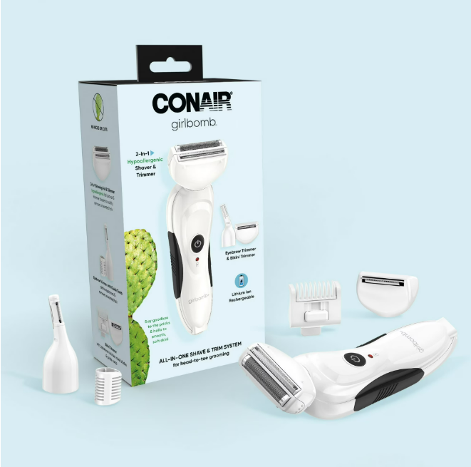 Conair Girlbomb All-in-One Shave & Trim System Foil Shaver
