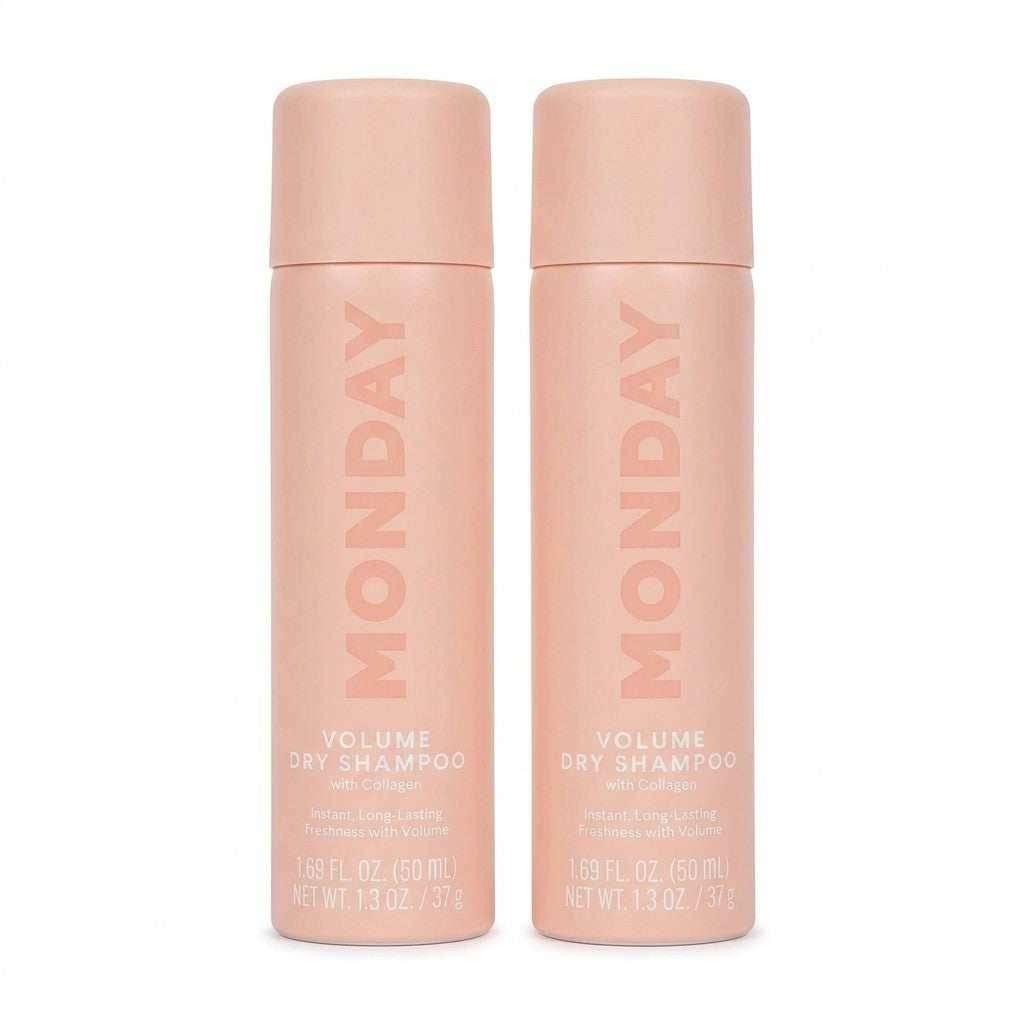 Monday Haircare Volume Dry Shampoo With Collagen 2pk Travel Size 1.69oz 50ml